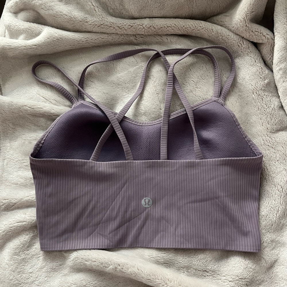 lululemon athletica like a cloud longline ribbed bra - Picture 2 of 5